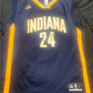 Youth Large Paul George #24 Stitched Adidas NBA Indiana Pacers Jersey.